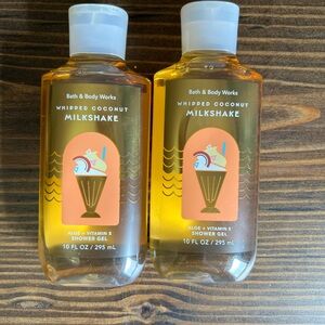 Bath & Body Works Whipped Coconut Milkshake Shower Gel Bundle (2)- Brand New